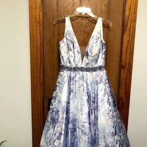Floral Princess-Style Prom Dress